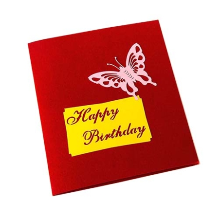 BIRTHDAY CAKE & CANDLES ~ Pop Up Card