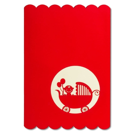 BUNDLE OF JOY: RED ~ Pop Up Card