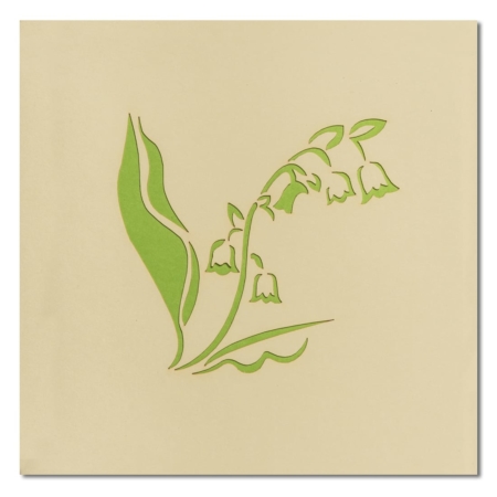 LILY OF THE VALLEY ~ Pop Up Card