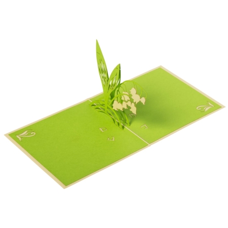 LILY OF THE VALLEY ~ Pop Up Card