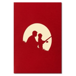 FATHER AND SON ~ Fishing Pop Up Card