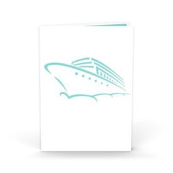 Born to Cruise Yacht pop up card cover