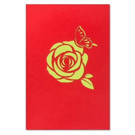 Birthday Butterfly Rose Cover Product