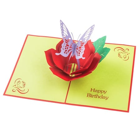 Birthday Butterfly Rose Product