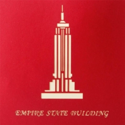 Empire State Building pop up card cover