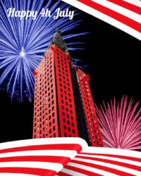 Empire State Building pop up card 4th of July