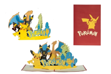 pokemon pop up card open with cover