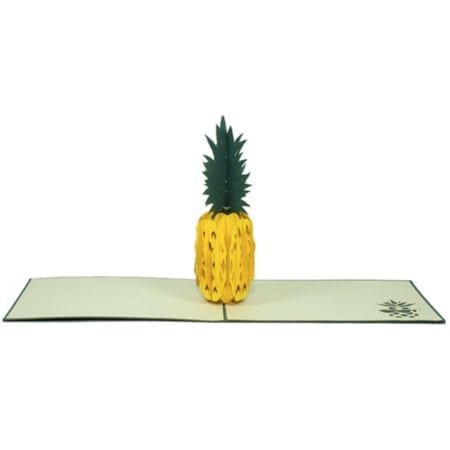 Welcome Home Pineapple hospitality pop up card
