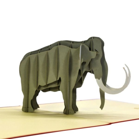 ice age prehistoric elephant Popup Card 01