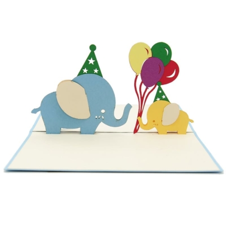 Elephants birthday balloons