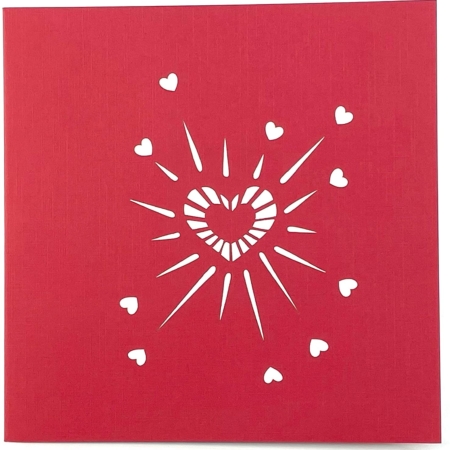 HEART EXPLOSION ~ Love & Valentine Pop Up Card