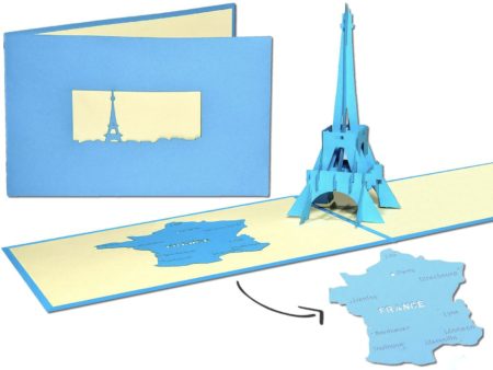 Eiffel Tower pop up card and cover
