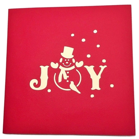 JOY SNOWMAN ~ Pop Up Card