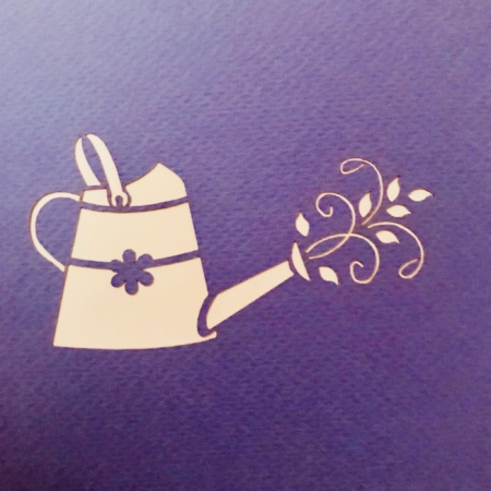 WATERING CAN WITH FLOWERS ~ Pop Up Card