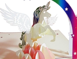 closeup rainbow unicorn