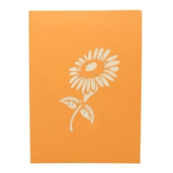 Sunflowers pop up card cover