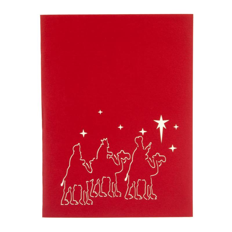 Three Kings Christmas Pop Up Card Cover 800x800