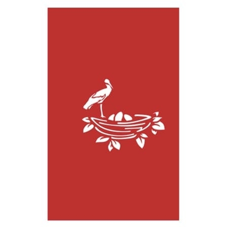 NESTING BIRD ~ Stork Nest Pop Up Card