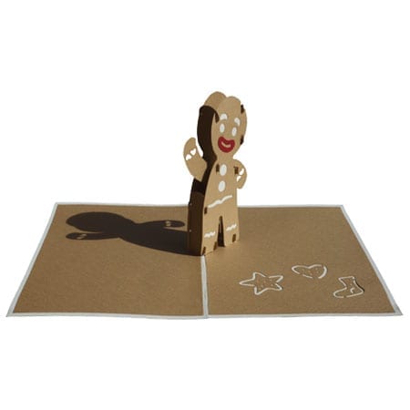 Gingy the Gingerbread Man cookie pop up card
