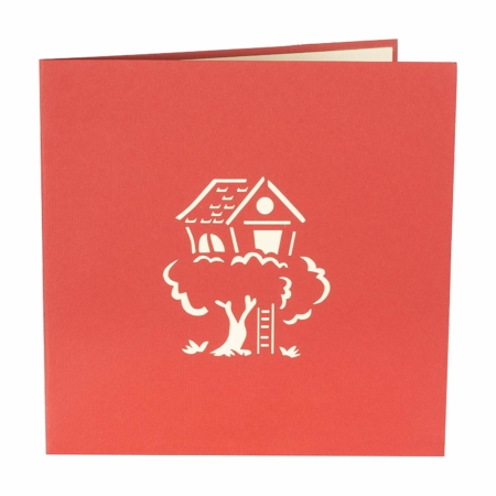 TREE HOUSE TREETOP FORT ~ Pop Up Card