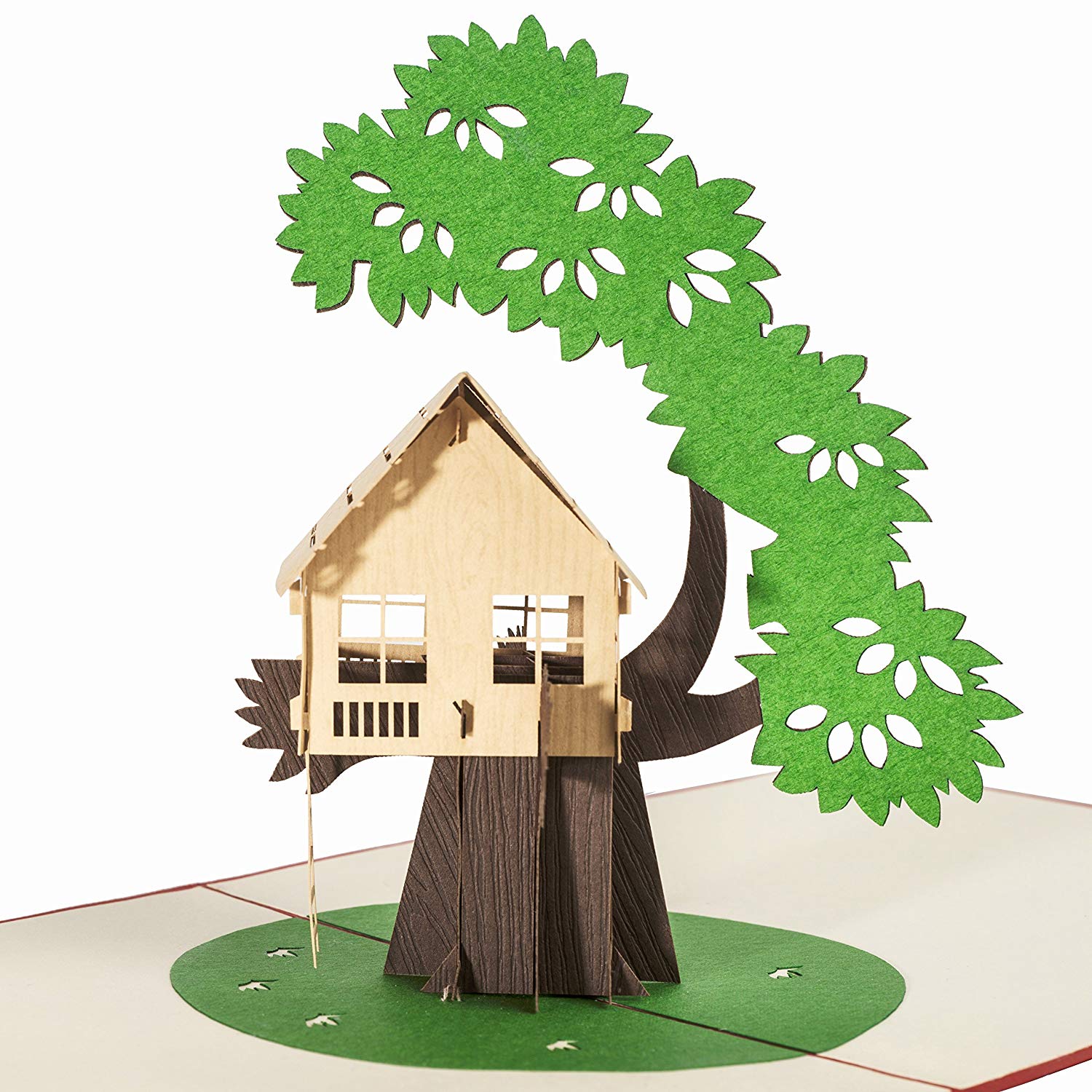 all occasions, birthday Details about   3D POP UP Tree House Card HIGH QUALITY blank   