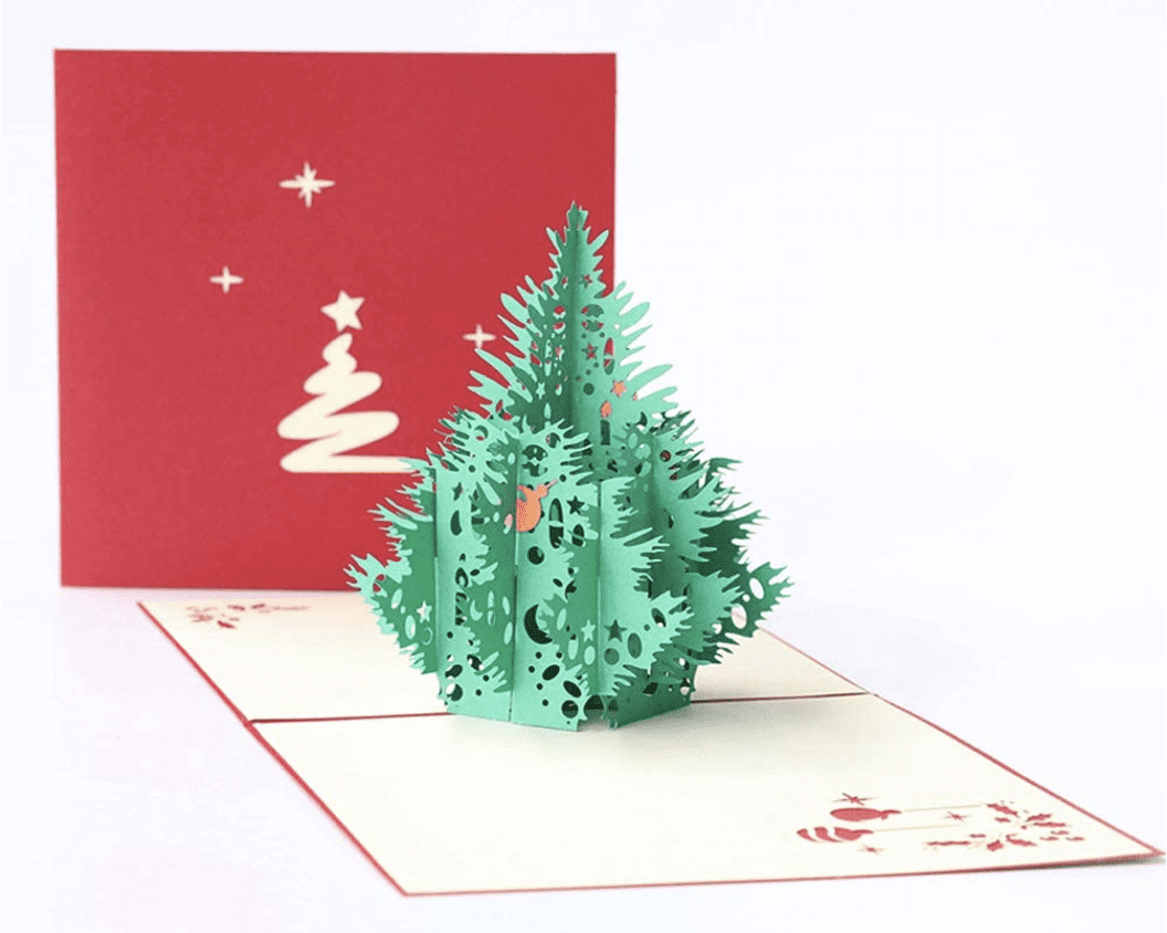 squiggle Christmas tree with cover