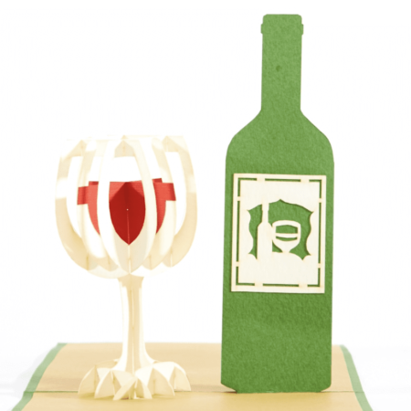 WINE TASTING ~ Wine Lover Pop Up Card