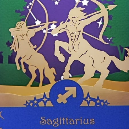 SAGITTARIUS ZODIAC SIGN ~ Chinese Horoscope Pop Up Card