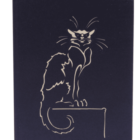 LE CHAT NOIR ~Black Cat Cabaret Pop Up Card