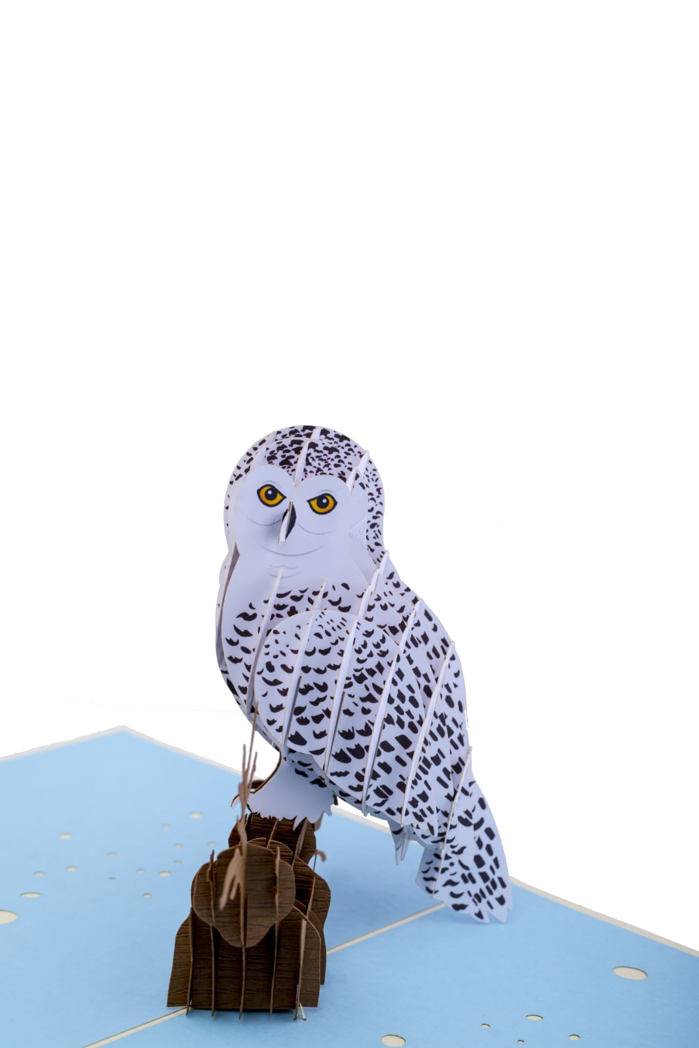 Tha 2184 Japanese Snowy Owl pop up card