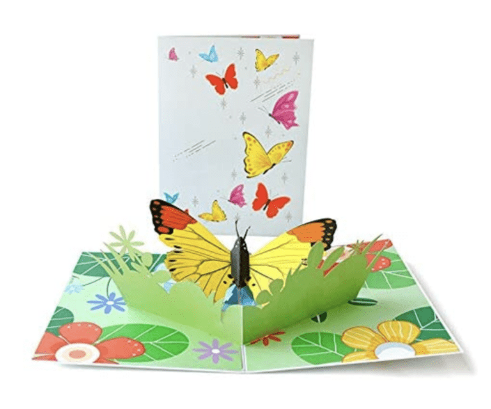 Butterfly Garden ~ Butterflies Pop Up Card Open Card Now