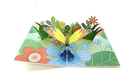 Butterfly Garden Open Card