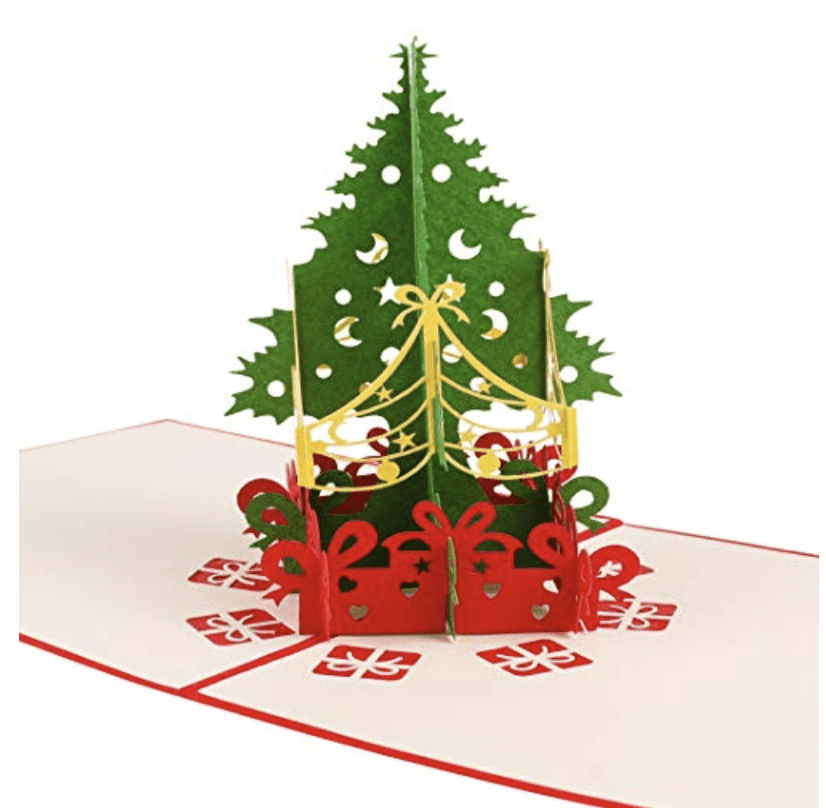 merry christmas tree with presents Popup