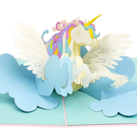 Details about   Origami Pop Cards Fairy Unicorn in Garden 3D Pop Up Greeting Card Blank Love Fun 