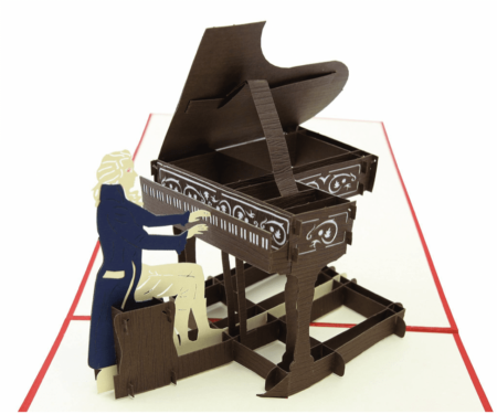 Mozart at piano Detail