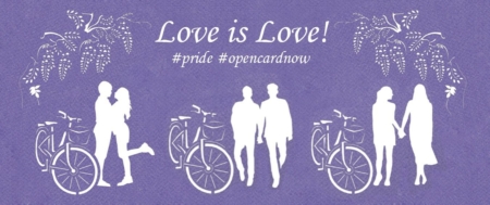 Love is Love wisteria banner