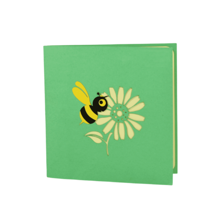 Bee & Daisy pop up card cover