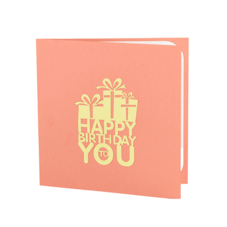 Happy Birthday to You pop up card cover