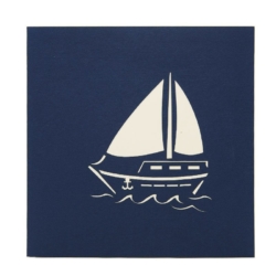 sailboat pop up card cover