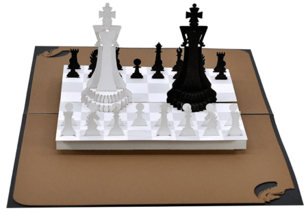 checkmate chess pop up card