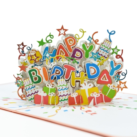 BIRTHDAY CELEBRATION ~ Happy Birthday Pop Up Card