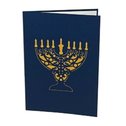CHANUKAH MENORAH ~ Happy Hanukkah Pop Up Card cover
