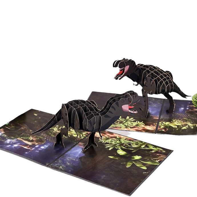 T-Rex pop up card