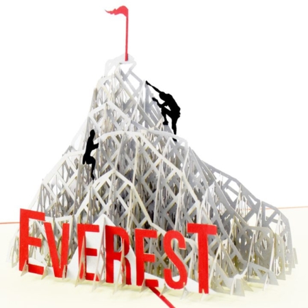 Climbing Mount Everest pop up card detail BEST