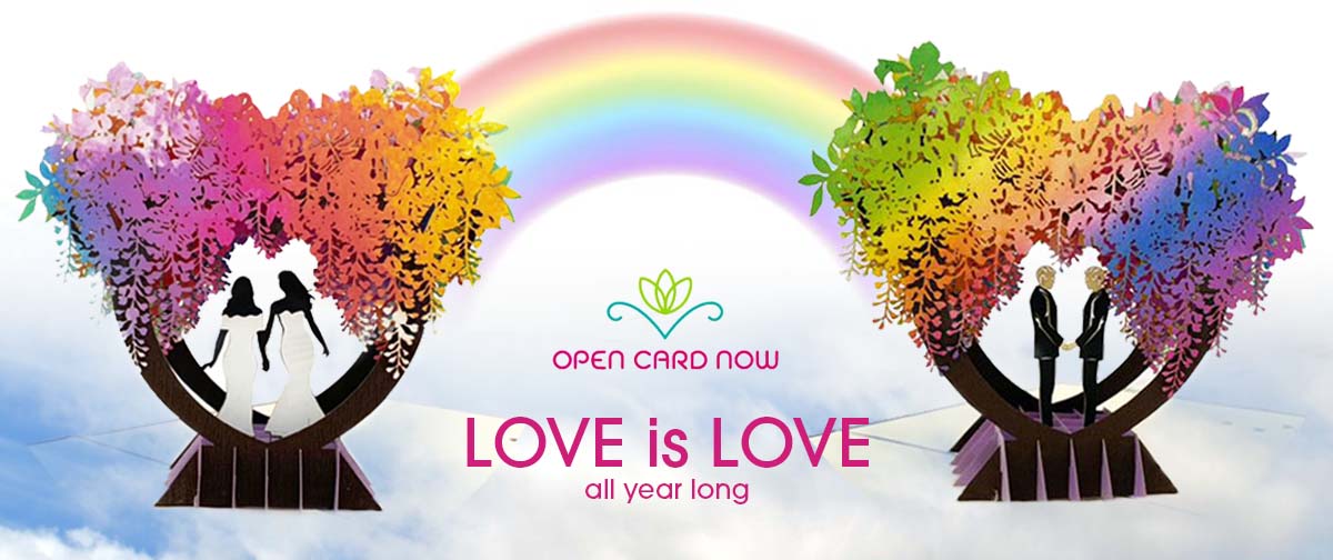 LOVE IS LOVE LGBTQ banner