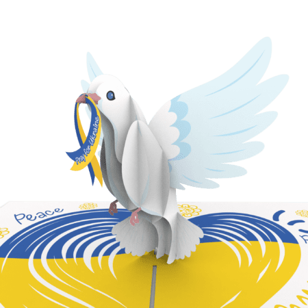 Peace for Ukraine, Pray for Ukraine pop up card detail