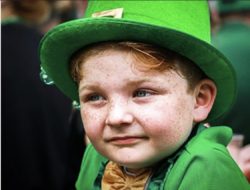 Irish boy on St. Patrick's Day