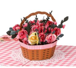 Beautiful Day basket of roses detail