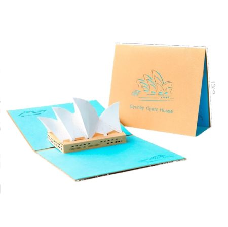 Sydney Opera House pop up card with cover