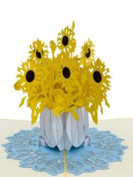 van Gogh Sunflowers pop up card